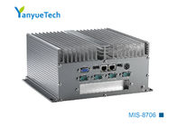 MIS-8706 모든 알루미늄 팬없이 내장된 블랙박스 IPC 이사회가 I7 3520M CPU 이중 네트워크 6 시리즈 6 USB 1 PCI 확대를 탑재했습니다
