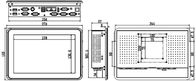 전기 용량 터치 스크린,  산업적 터치 패널 PC 컴퓨터, J1900, 2LAN, 6COM, IPPC-1206TW1인 10.1 &quot; 패널 PC