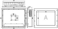 IPPC-1901T2-R 19 &quot; 상위 쉘프 산업적 터치 스크린 컴퓨터 다중 보드는 I3 I5 I7 Ｕ 시리즈 CPU 마더를 붙입니다