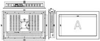 IPPC-2306TW 23.6 &quot; 산업적 터치 스크린 PC I3 I5 I7 Ｕ 시리즈 CPU 메인보드