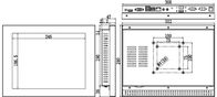 TPC-1201T 12.1 &quot; 산업적  터치 패널 컴퓨터 인텔 J1900