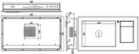 IPPC-1203KB 12.1 &quot; 산업적 터치 패널 PC 통합된 키보드 카드 판독기 바코드 스캐닝부