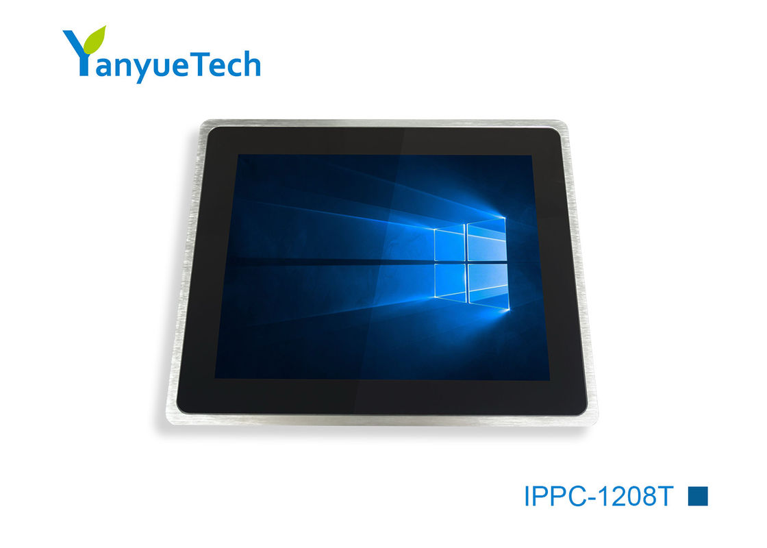 IPPC-1208T 12.1은 &quot; 팬없이 스크린 PC 전기 용량 터치 J1900 CPU 이중 네트워크 2 시리즈 4 USB를 접촉합니다