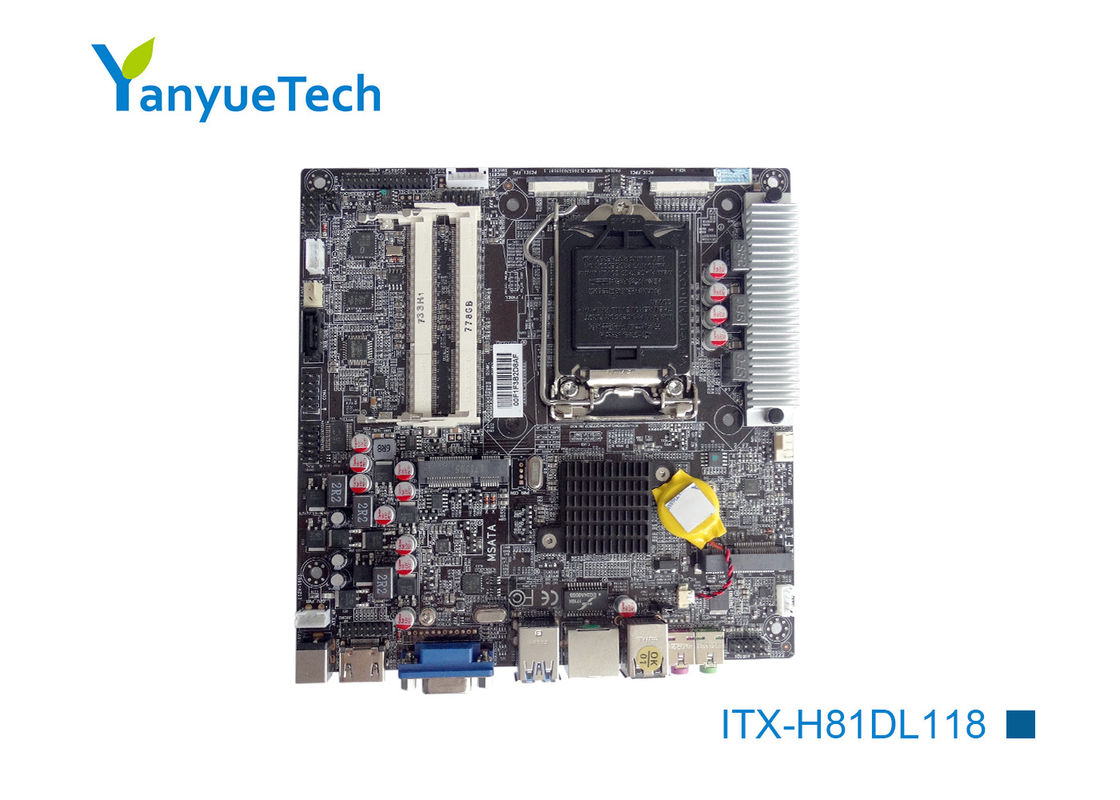 ITX-H81DL118 산업적 작은 ITX 메인보드 / 인텔 PCH 기가비트 H81 Itx CE FCC는 찬성했습니다