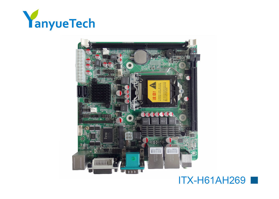 ITX-H61AH269 기가바이트 H61 작은 Itx 인텔 PCH는 6 COM 9 USB PCIEx1 6 슬롯 2×SATA를 자릅니다