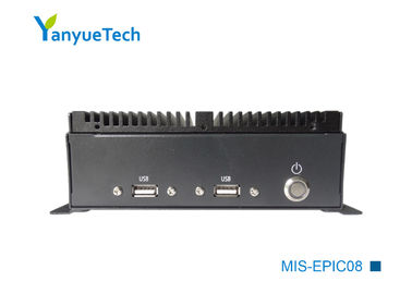 MIS-EPIC08은 팬없이 PC 보드  스틱 3855U 또는 J1900 시리즈 CPU 이중망 2 시리즈 4 USB를 권투합니다