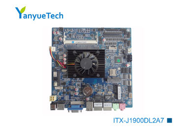 ITX-J1900DL2A7 산업적 PC 작은 ITX 메인보드는 탑승하는 인텔 J1900 CPU 10 COM을 납땜질했습니다